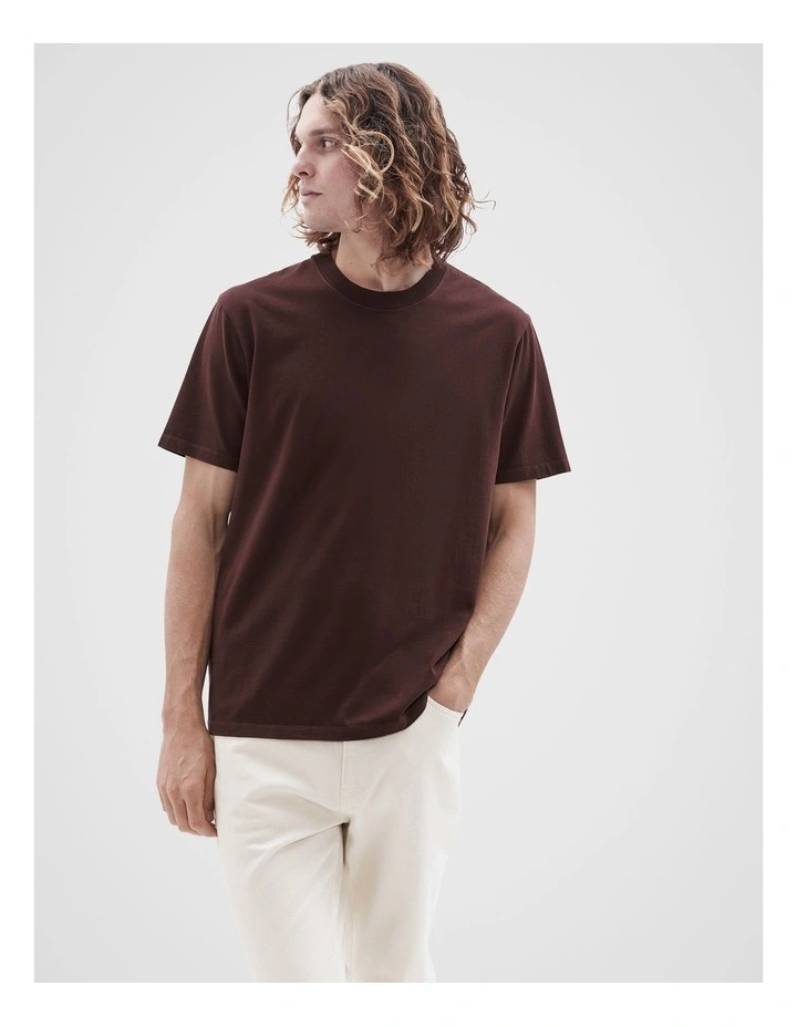 Relaxed T Shirt in Brown