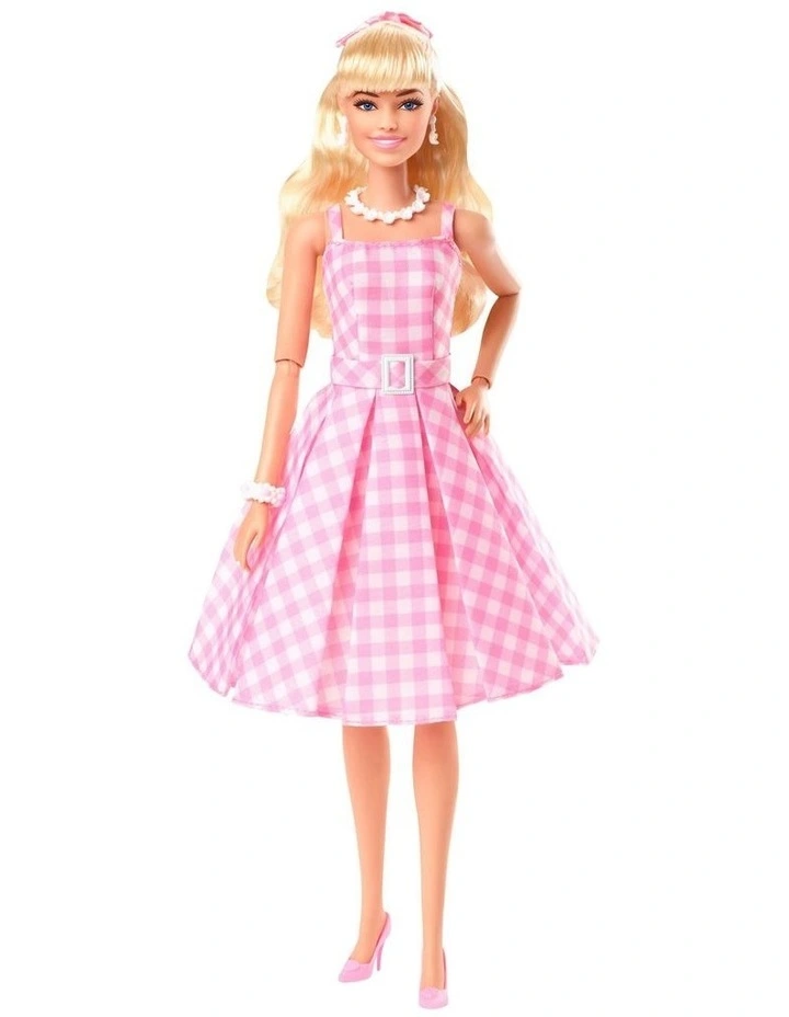 Movie Doll Gingham Dress in Pink