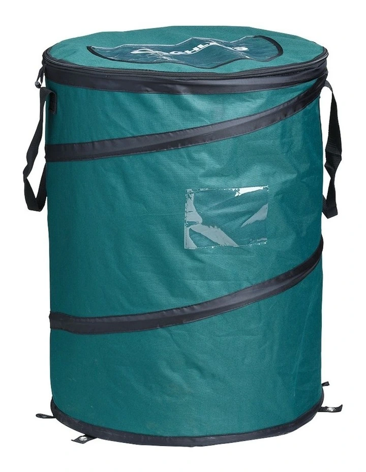 Deluxe Pop Up Trash Can in Green
