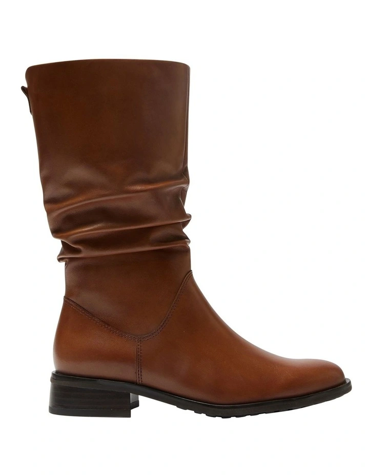 Adam Leather Boots in Mid Brown