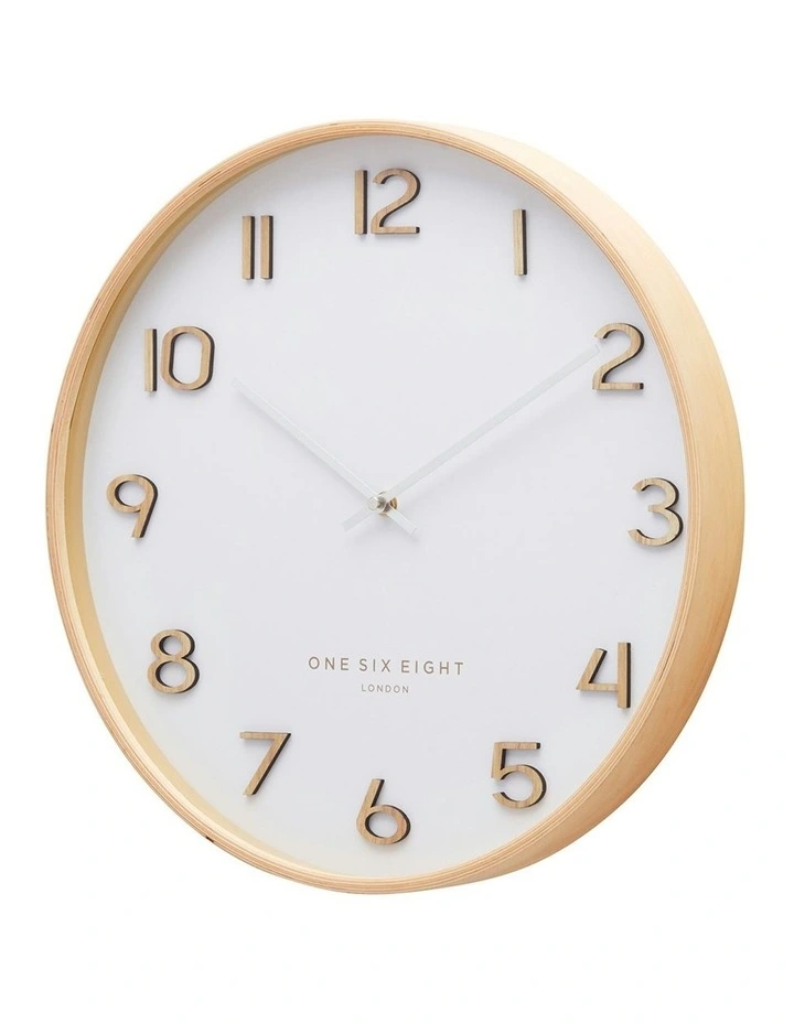 Wallace Silent Wall Clock 41cm in White