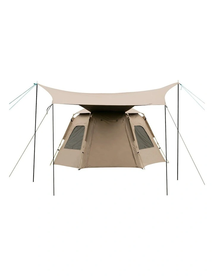 Instant Pop up Automatic Canopy Outdoor Camping Tent in Beige
