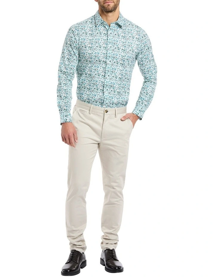 Leaf You Behind Shirt in White Multi