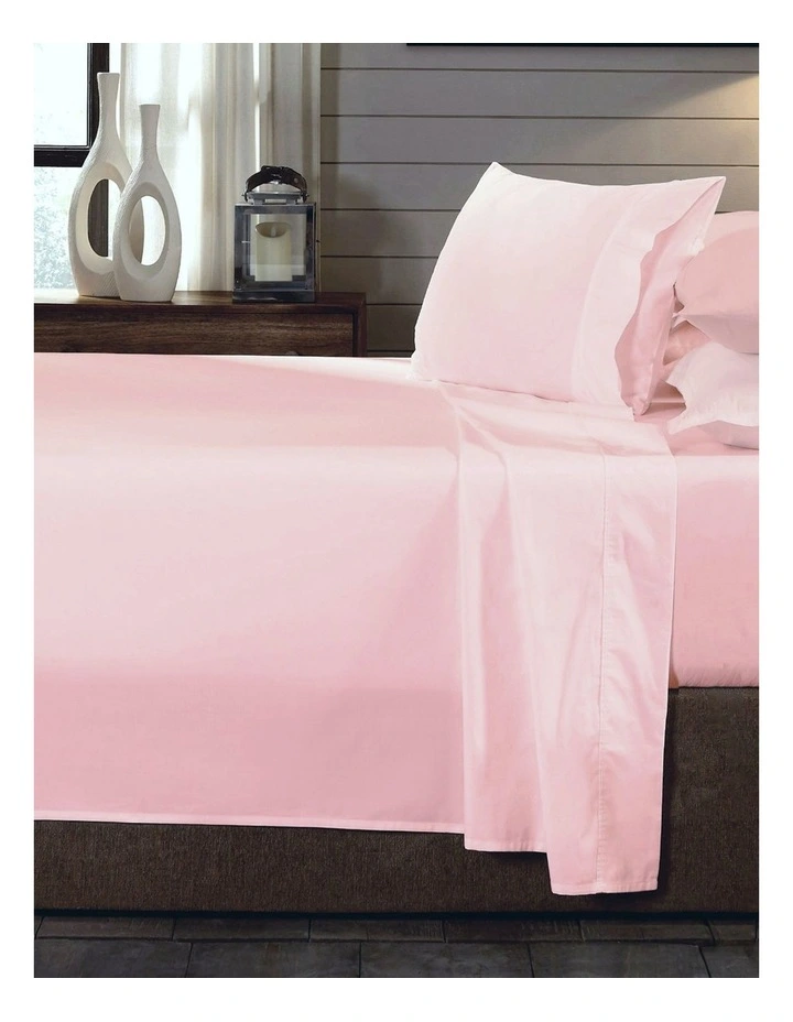 Pure Organic Cotton Sheet Set 4 Pack in Blush