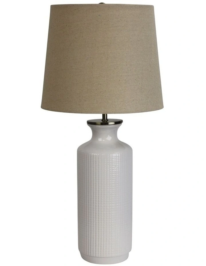 Matlock Ceramic Table Lamp Ivory