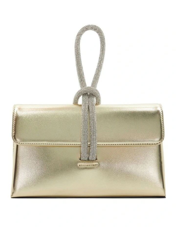 Brynie Clutch Bag in Gold