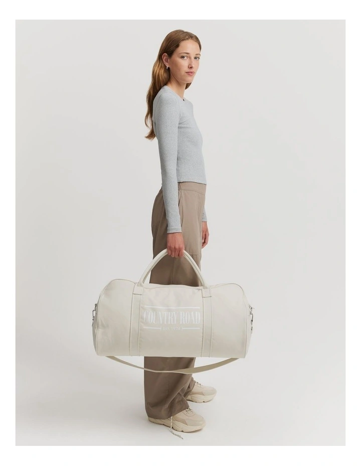 Australian Cotton Heritage Zip Canvas Tote in Cloud