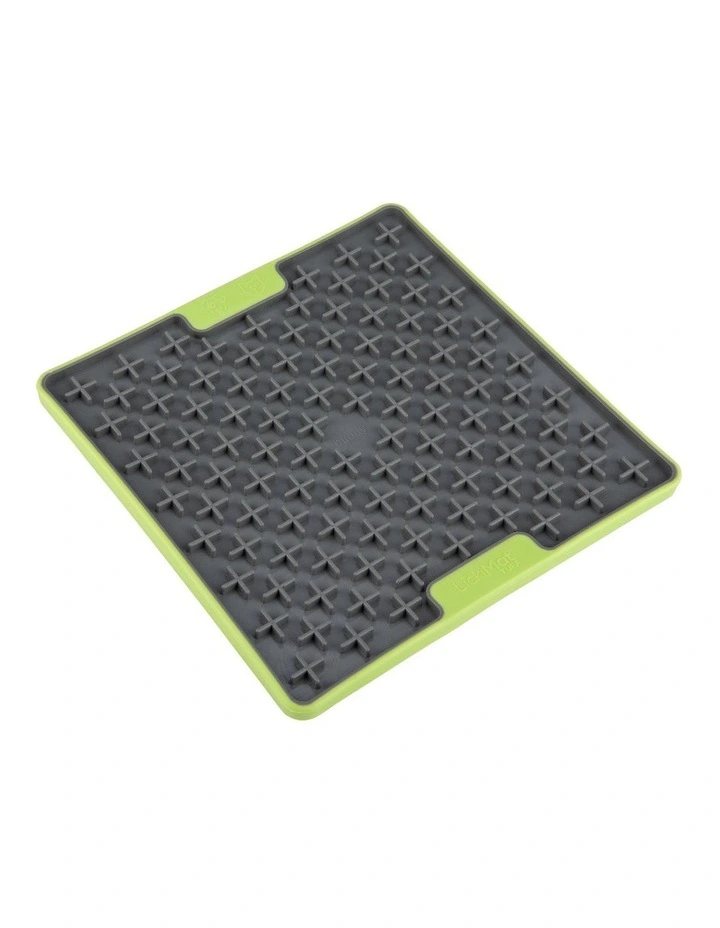 Buddy Tuff Slow Food Bowl Anti Anxiety Licking Mat for Dogs in Green