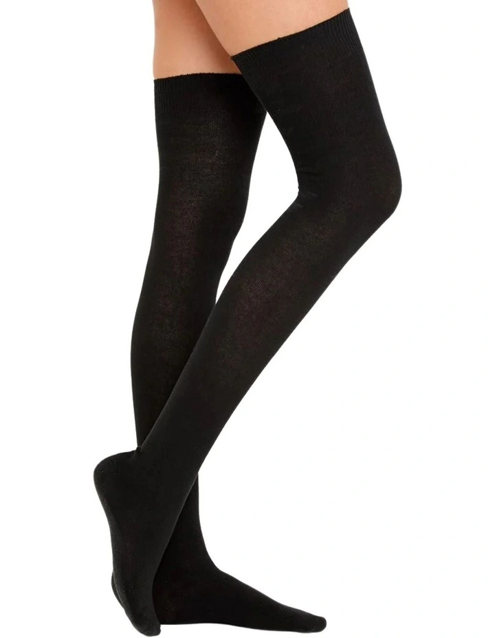 Over The Knee Socks x10 in Black