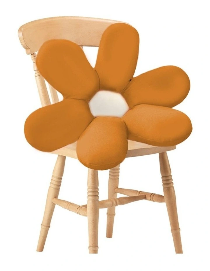 Daisy Flower Shape Cushion in Coffee