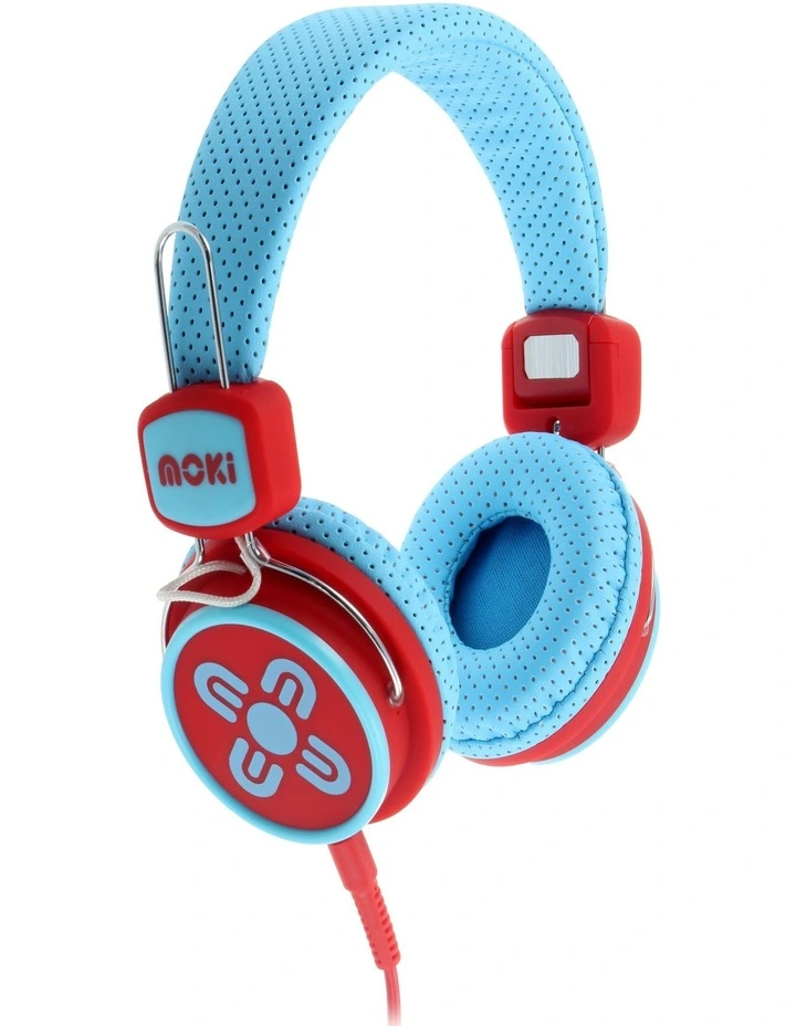 Kids Safe Volume Limited Headphones ACC HPKSBR in in Blue/Red