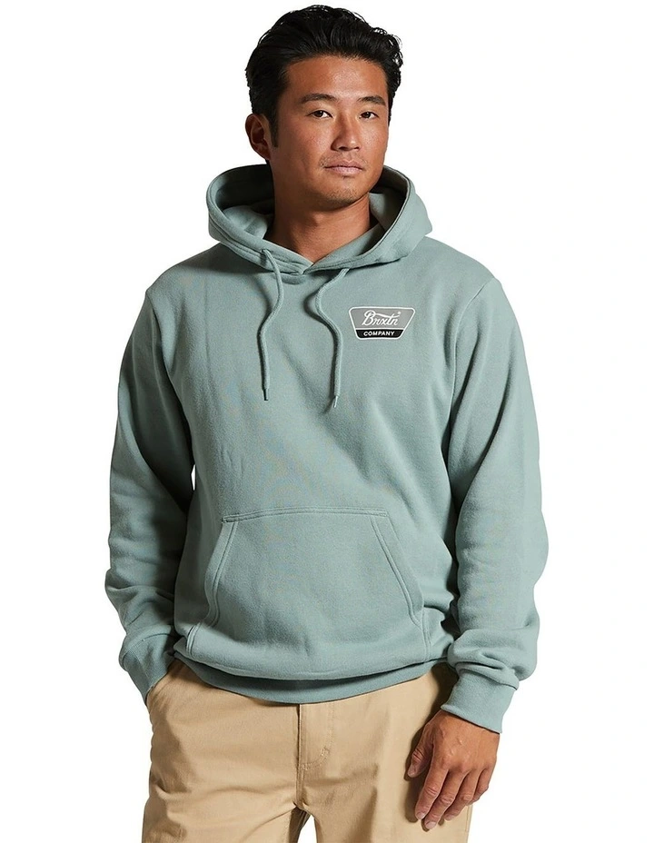 Brixton Linwood Hoodies in Chinois Green