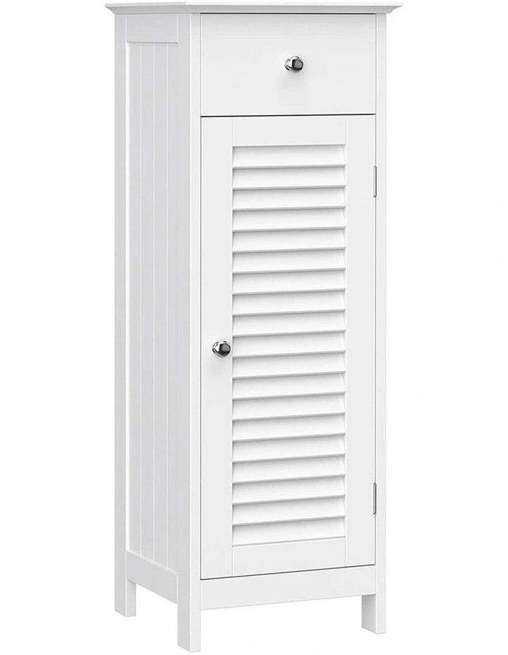 Floor Cabinet with Drawer and 1 Door in White