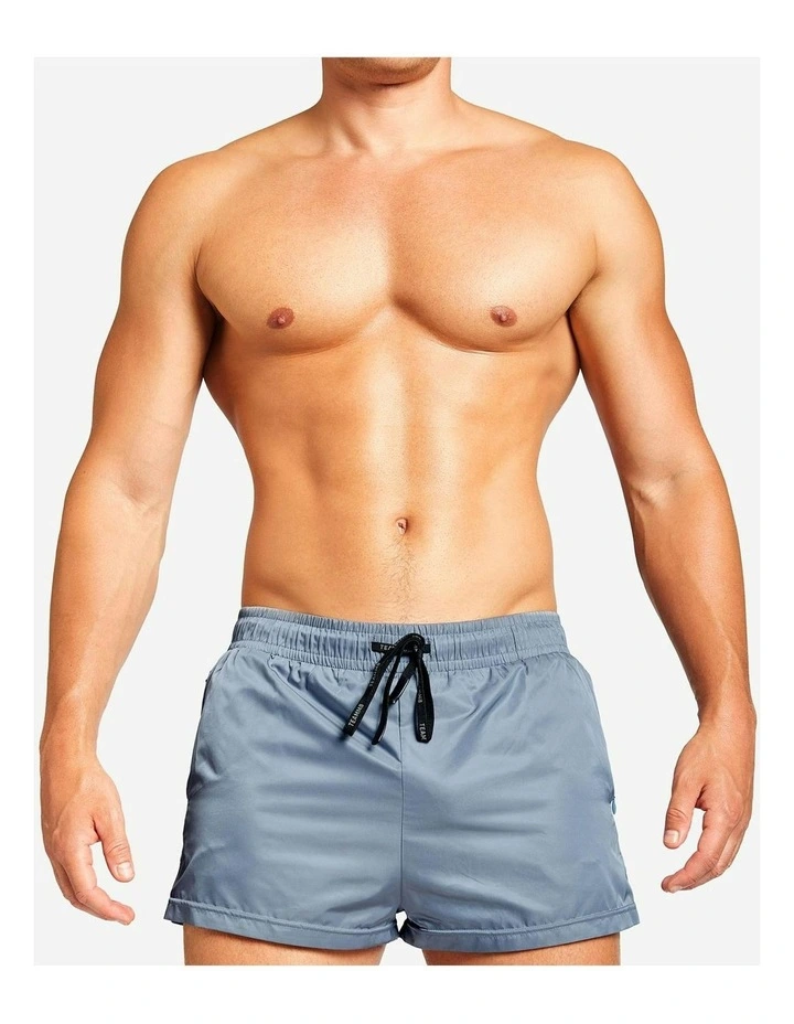 Bass Swim Short in Steel Blue