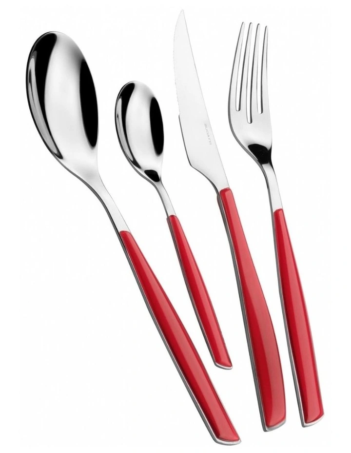 Glamour 24 Piece Cutlery Set in Red