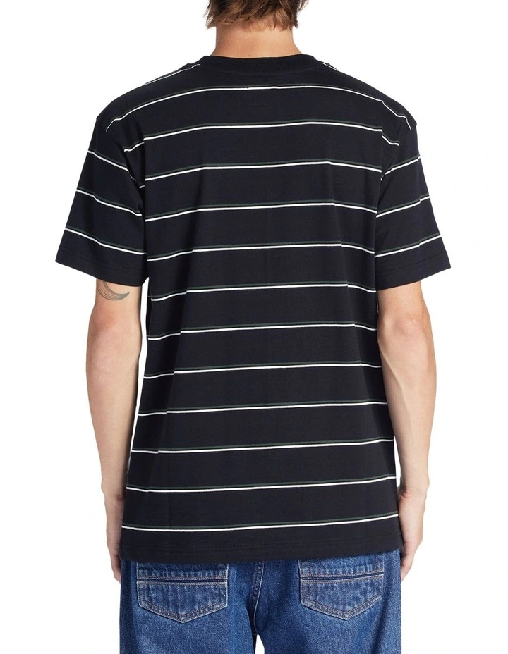 Kingpin Stripe T-shirt in Black