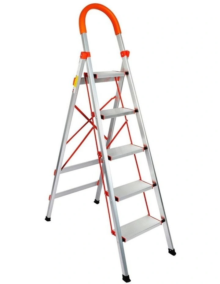 5 Step Ladder in Silver