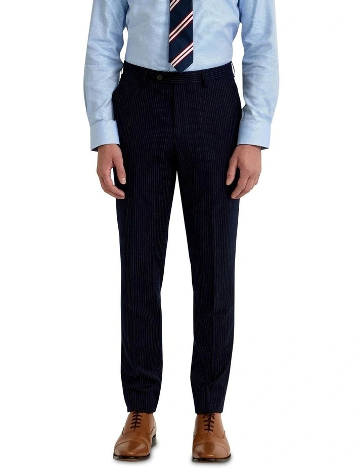 Byron Wool Suit Trousers in Navy