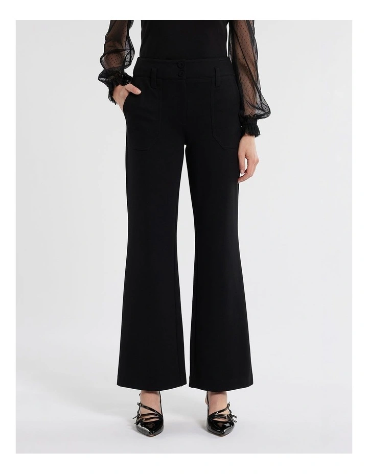 Fern Ponte Pant in Black