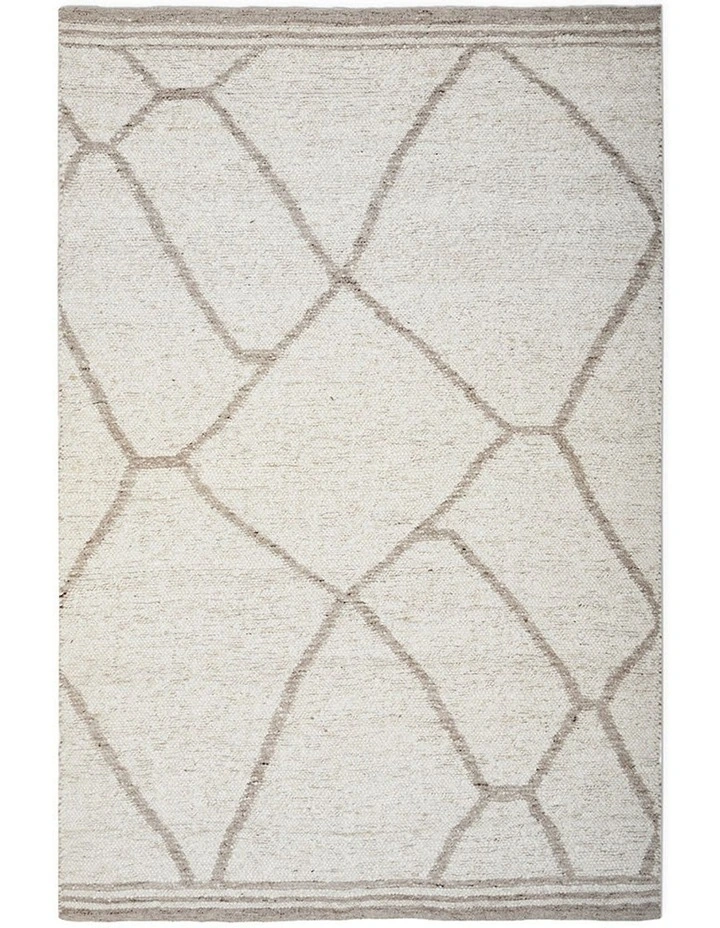 Stockholm Alma Rug in White