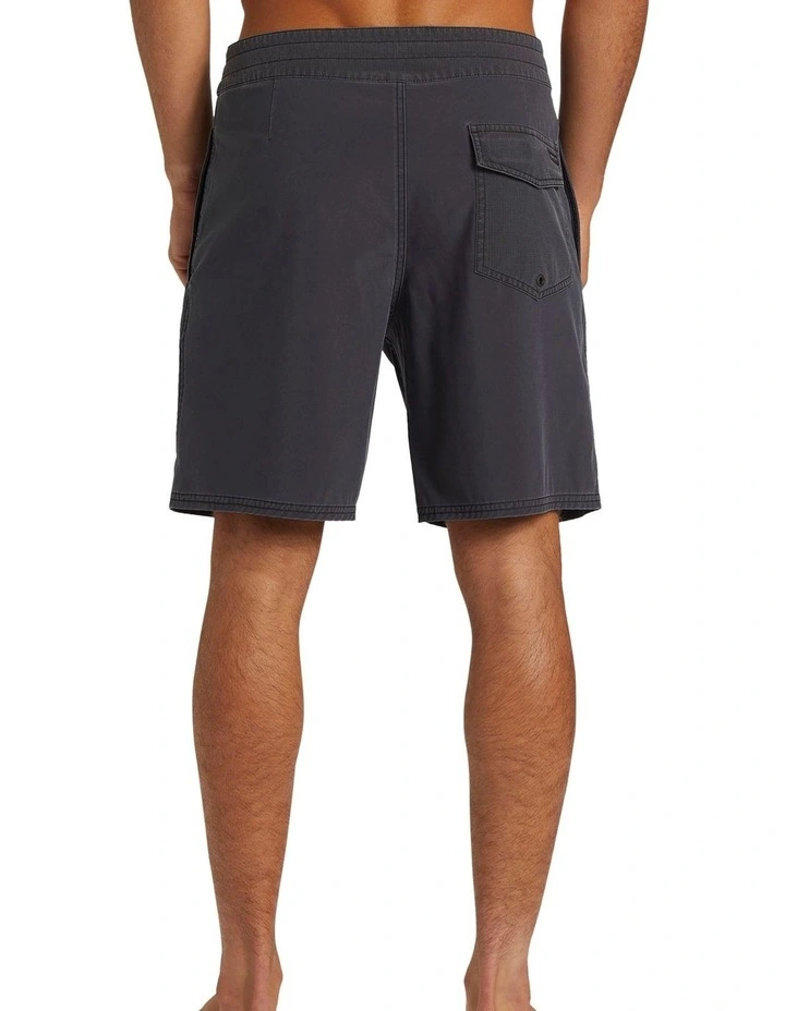 Surf Silk Street Trunk 18" Boardshorts in Black