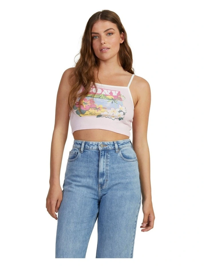 Secret Island Sleeveless Muscle T-shirt in Pirouette