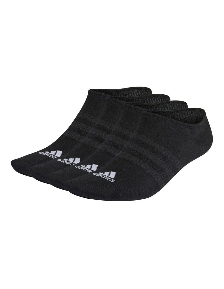 Thin and Light Socks 3 Pack in Black/White