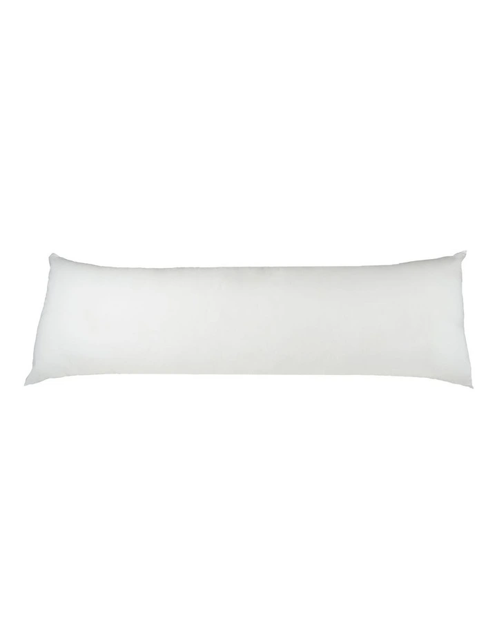 Everyday Body Pillow with Pillowcase in White