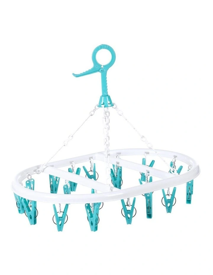 10 Pegs/Hooks Hanging Clothes/Undergarment/Socks Airer/Dryer Assorted
