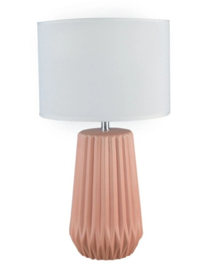 Zora Ceramic Table Lamp Pink
