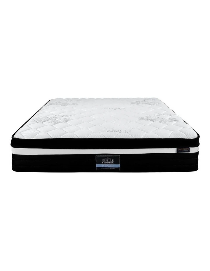 7 Zone Pocket Spring Foam Queen Size Mattress 28cm in White