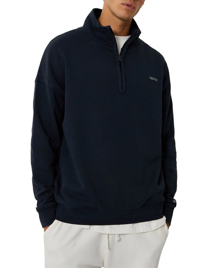 The Washed Del Sur Track Top in Navy