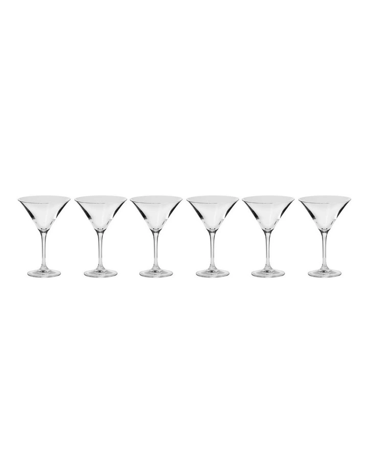 Avant-Garde Martini Set Of 6 Gift Boxed 150ml in Clear