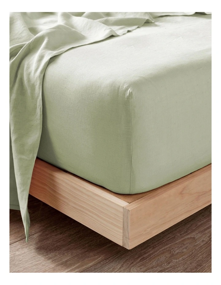 Nimes Fitted Sheet in Wasabi