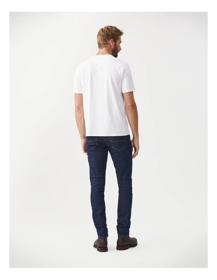 R.M.W Script T-Shirt in White/Red