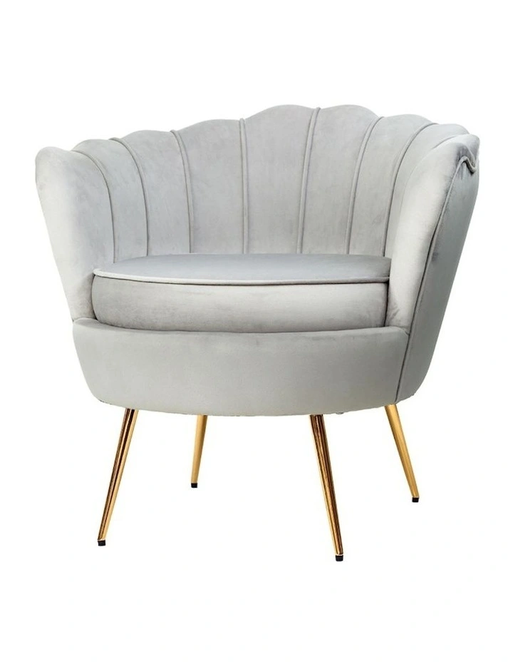 Armchair Velvet in Grey Callista