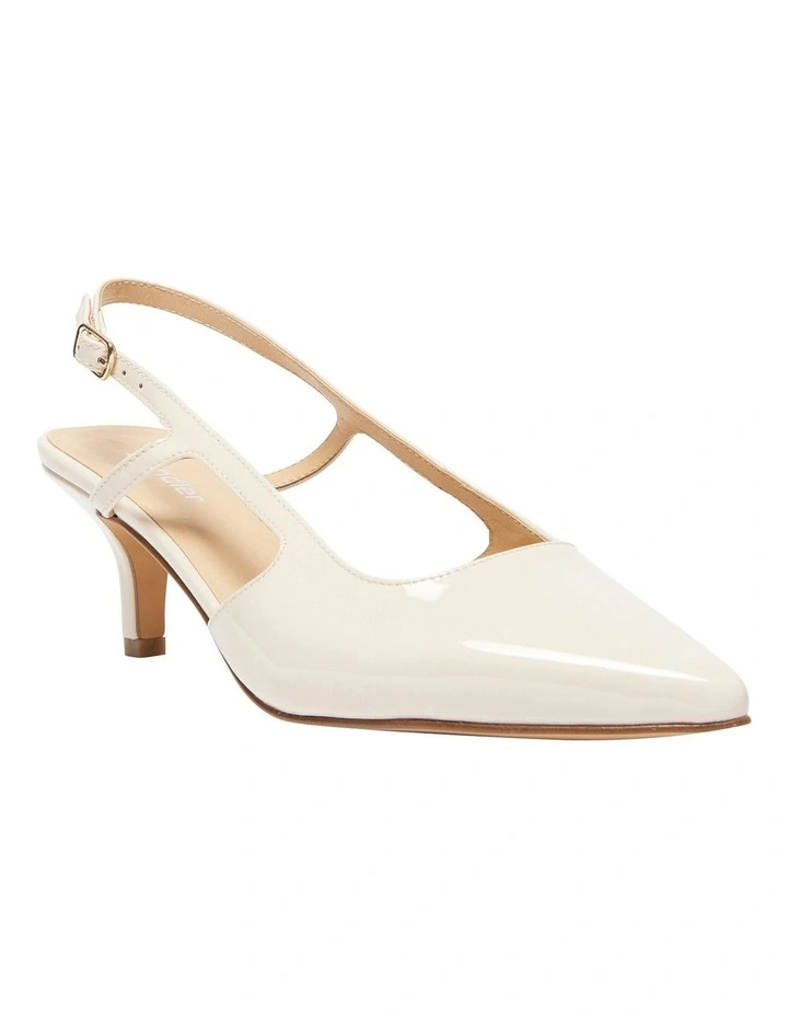Nessa Heeled Shoes in Ivory Patent