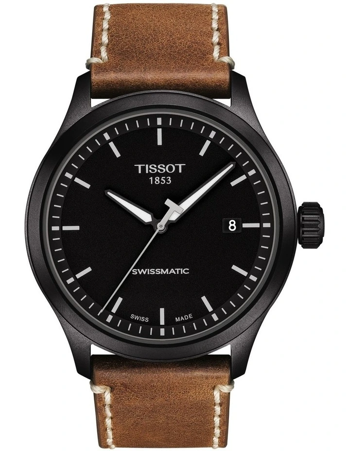 Gent XL Swissmatic T1164073605101 Automatic Watch in Black