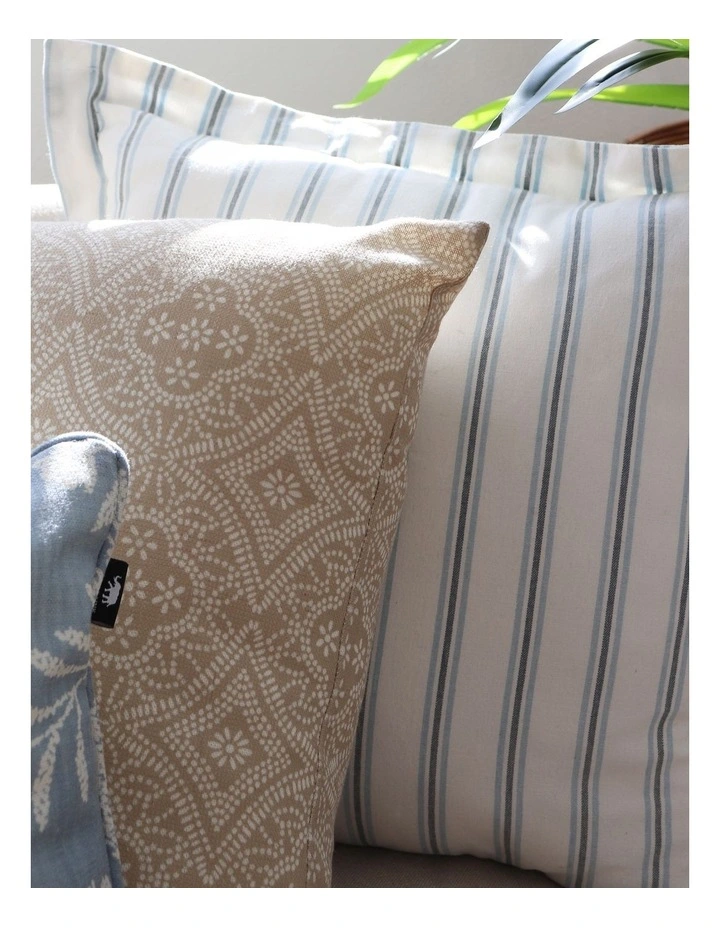 Capri Stripe Cushion 50x50cm in Blue