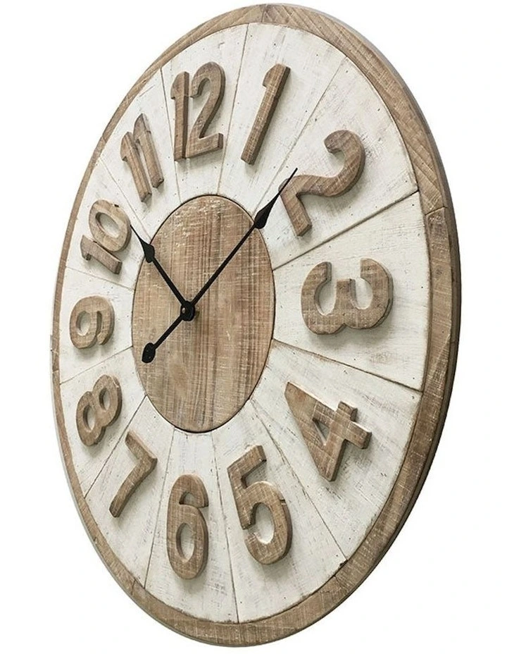 XXL Hamptons Giro Wall Clock 70 cm in Multi