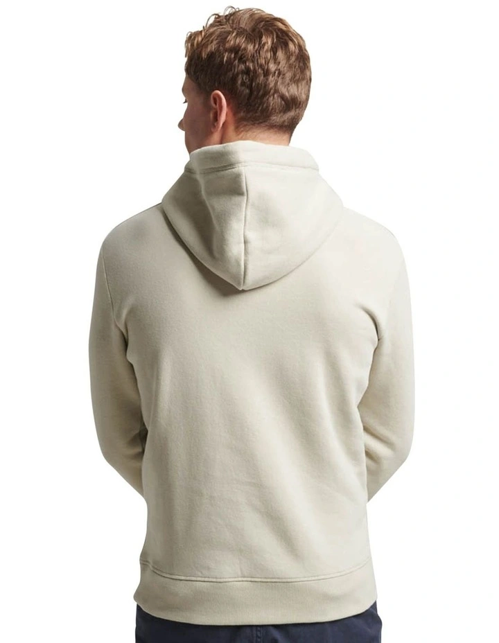 Essential Logo Hoodie in Light Stone Beige