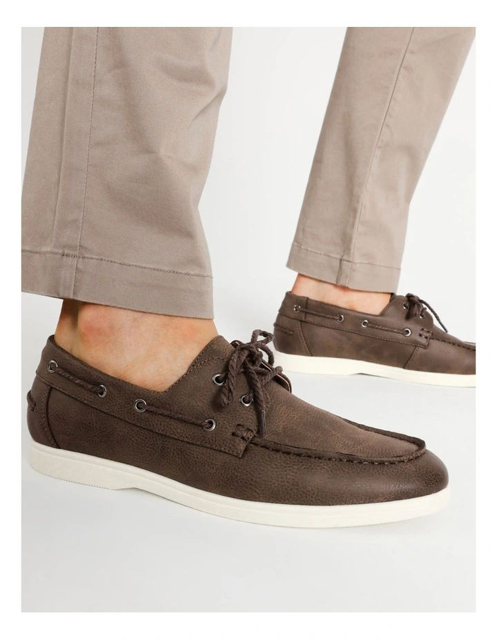 Bram Boat Shoe in Brown
