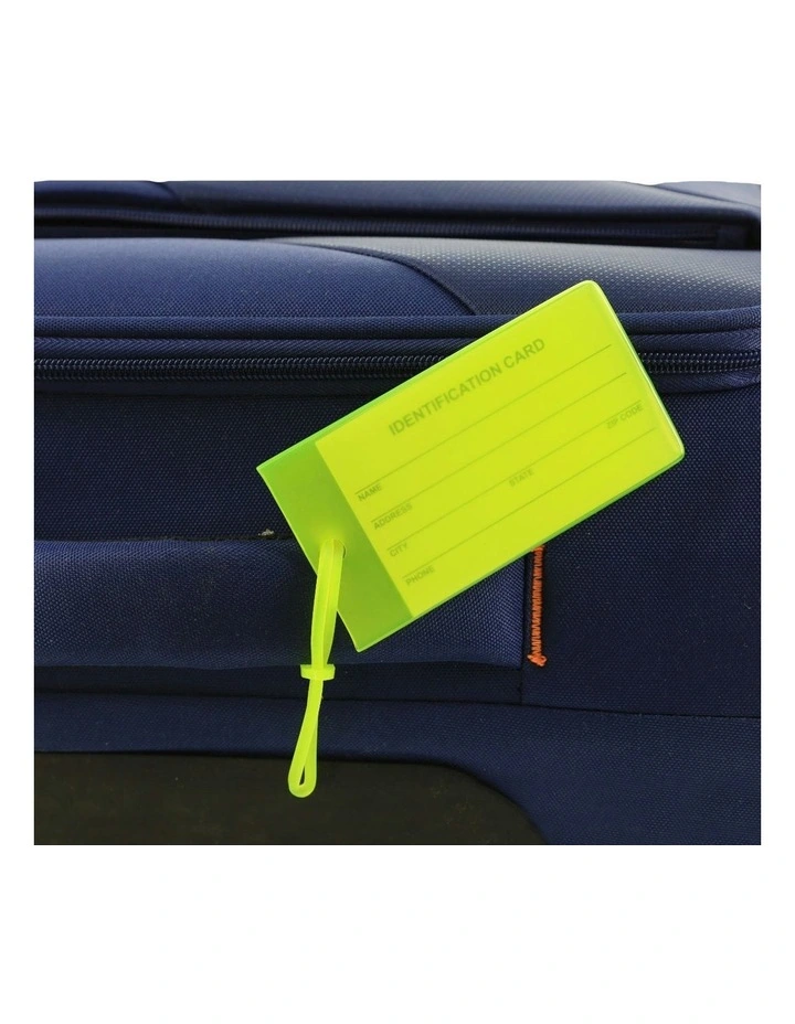 Travel Jelly Luggage Tags 4 Pack in Assorted