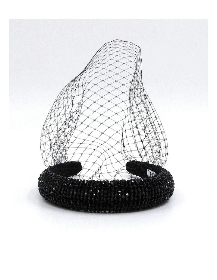 Spritz Padded Headpiece in Black