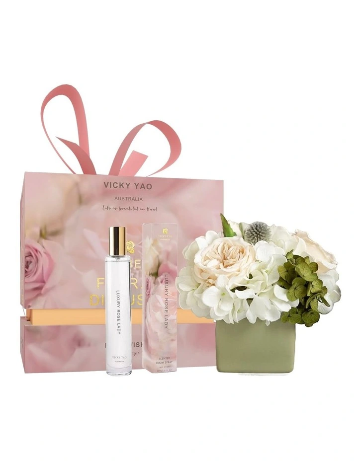 Love & Dream Series Forest Green Hydrangea Fragrance Gift Box