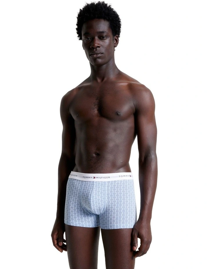3-Pack Essential Print Trunks in Grey