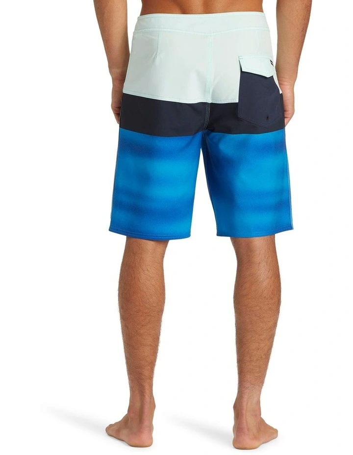 Surf Silk Panel 20" Boardshorts in Limpet Shell