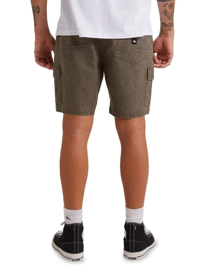 Crowded Cargo Shorts in Major Brown