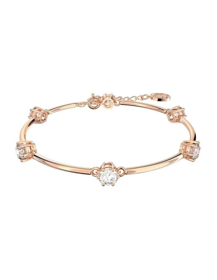 Constella Bracelet Round Cut Rose Gold-Tone Plated in White