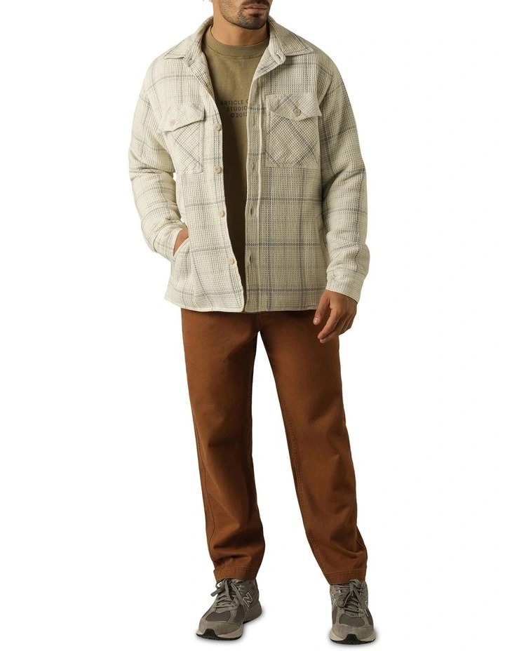 Marvin Plaid Jacket in Off-white Plaid